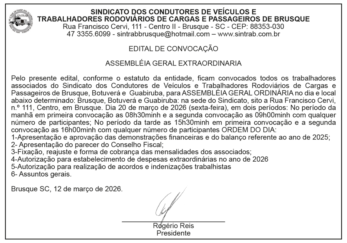 Edital prestação de contas